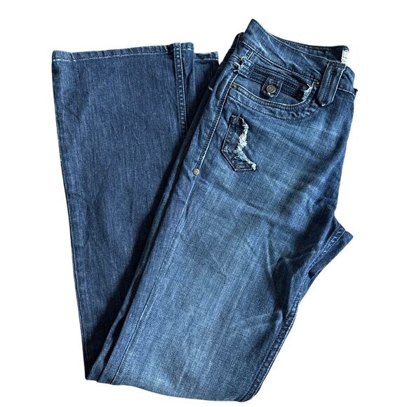 Women’s TAVERNITI SO Jeans Dark Wash Denim Boot Cut Mid-Rise Size 30 - Picture 3 of 9